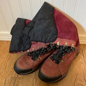 Ahnu waterproof lace up boot